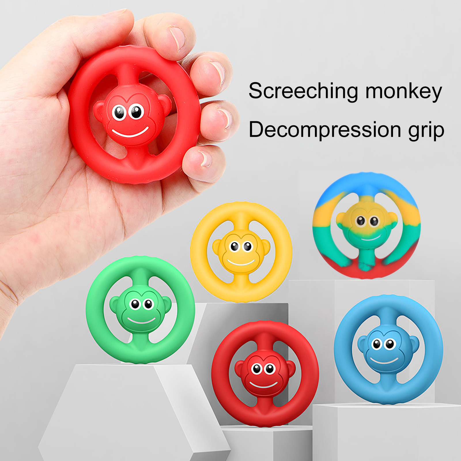 Snapper Finger Hand Grip Fidget Toy Screaming Monkey Decompression Grip Silicone Acoustic Grip Play Exercise Finger Brinquedos
Snapper Finger Hand Grip Fidget Toy Screaming Monkey Decompression Grip Silicone Acoustic Grip Play Exercise Finger Brinquedos