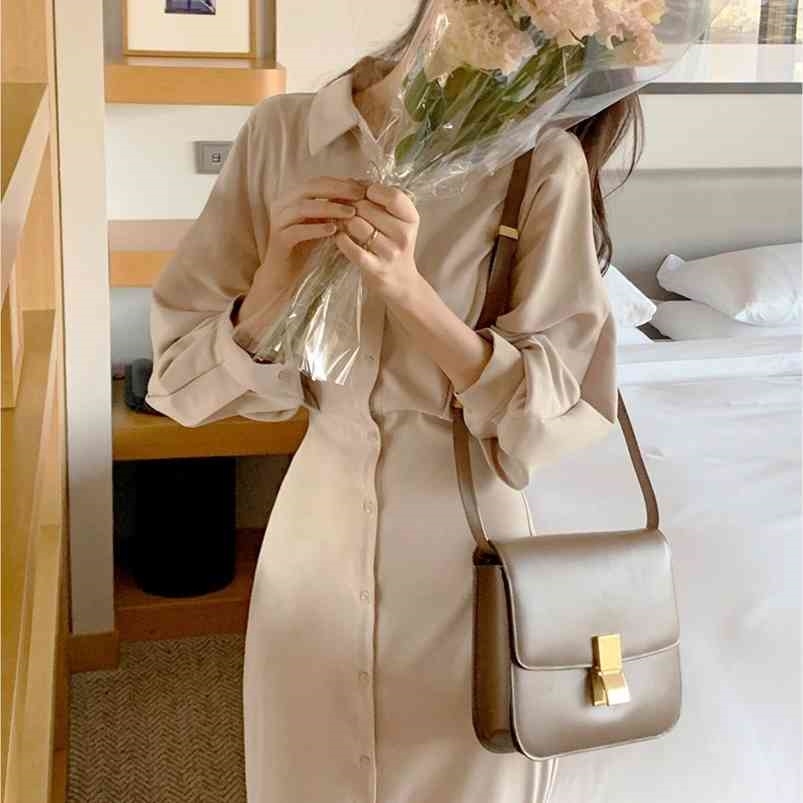 Fashion Long Sleeve Shirt Dres's Summer Vintage Button Midi Dresses Za Female Casual Loose Party Robe Vestido Maxi 210701, Black
Fashion Long Sleeve Shirt Dres's Summer Vintage Button Midi Dresses Za Female Casual Loose Party Robe Vestido Maxi 210701, Black