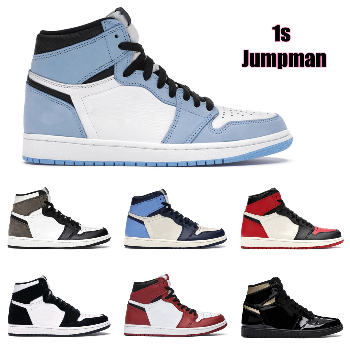 Top Quality Basketball Shoes jumpman 1 1s OG High Pine Green Black Court Purple Royal Bred Toe NC Obsidian UNC Game Running Sneakers Trainers aj1, Patent gold toe
Top Quality Basketball Shoes jumpman 1 1s OG High Pine Green Black Court Purple Royal Bred Toe NC Obsidian UNC Game Running Sneakers Trainers aj1, Patent gold toe