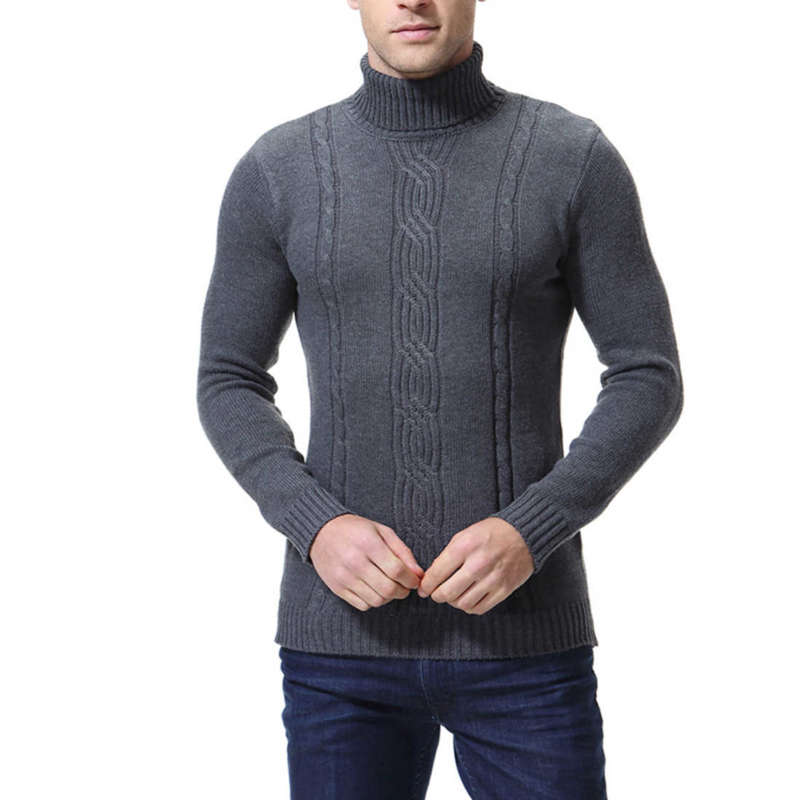 Men's Sweaters Male Knitwear Sweater Warm Round Collar Cotton Casual Wool Pullover 210929