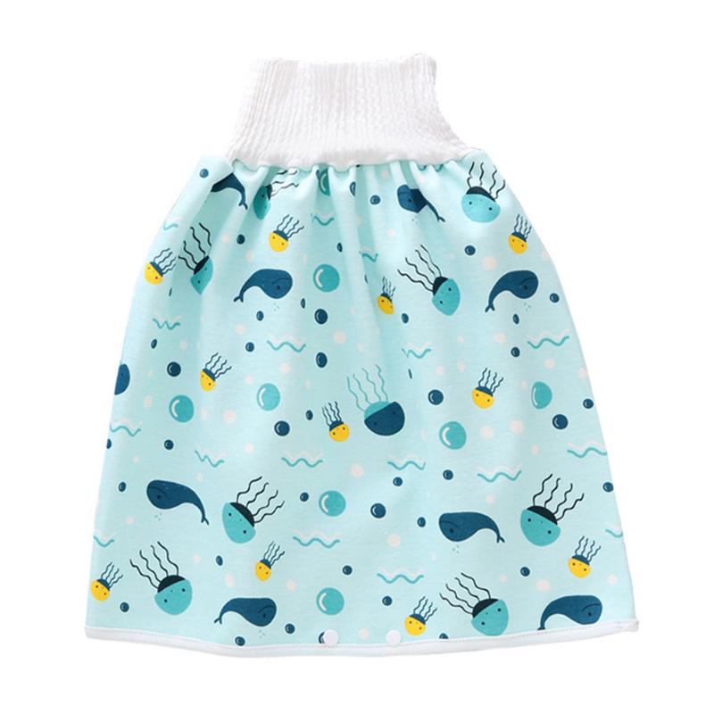Comfy Childrens Diaper Skirt Shorts 2 In 1 Waterproof Leak-proof Washable Baby Kid Pants M09 Skirts