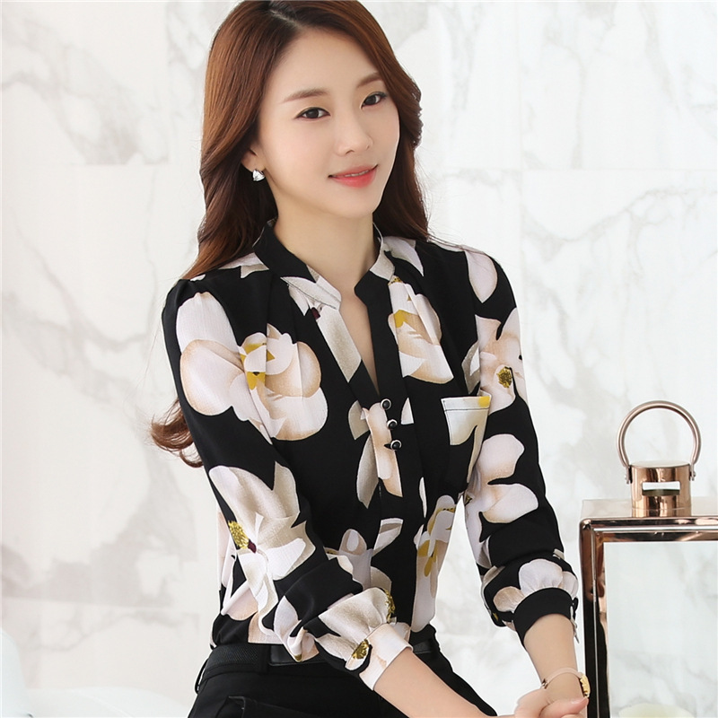 korean OL office chiffon printed women' blouse shirt ladies tops plus size women shirts clothes womens and blouses blusas 210518, White
korean OL office chiffon printed women' blouse shirt ladies tops plus size women shirts clothes womens and blouses blusas 210518, White