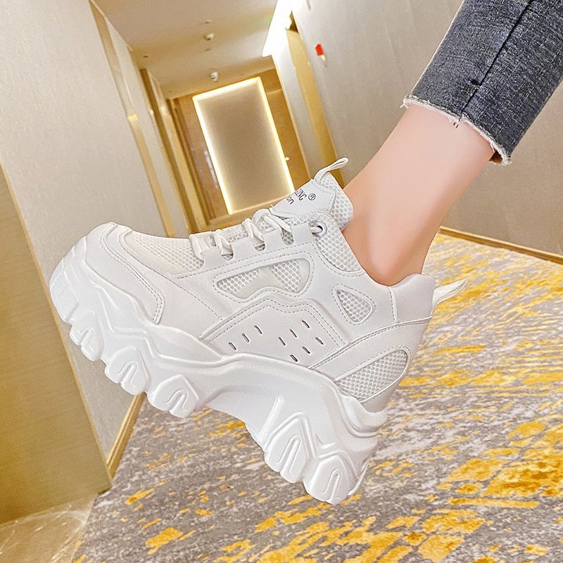 Spring Woman Platform Sneakers 2021 Luxury Designers Chunky Sports Casual Shoe Fashion Wedge Old Dad Vulcanized Shoes Women 10cm, White
Spring Woman Platform Sneakers 2021 Luxury Designers Chunky Sports Casual Shoe Fashion Wedge Old Dad Vulcanized Shoes Women 10cm, White