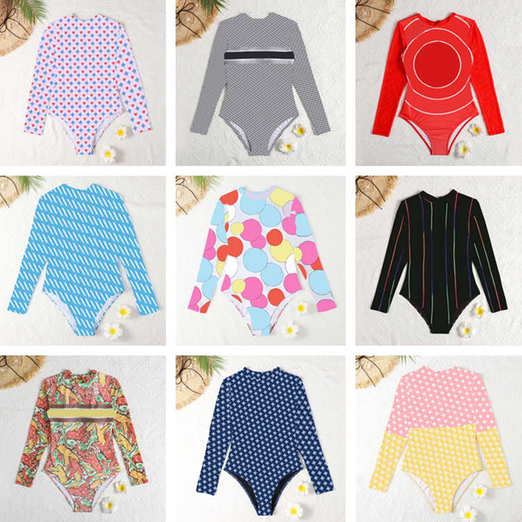 Long Sleeve Mesh Onesie Swimwear Womens Bikinis Textile Designer Letter Print Ladies Swimsuit Sumemr Swimming Suit
Long Sleeve Mesh Onesie Swimwear Womens Bikinis Textile Designer Letter Print Ladies Swimsuit Sumemr Swimming Suit