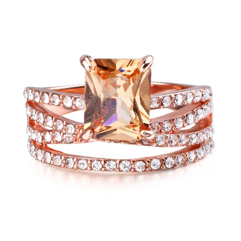 Wedding Rings 3Pcs Square Rhinestone Luxury Fashion Rose Gold Engagement Ring Ornaments Jewelry Size 6/7/8/9/10
Wedding Rings 3Pcs Square Rhinestone Luxury Fashion Rose Gold Engagement Ring Ornaments Jewelry Size 6/7/8/9/10
