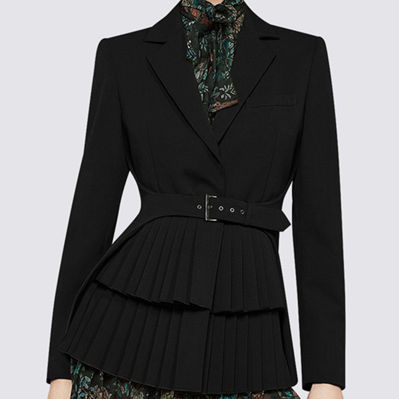 DEAT New Suit Coat Of WomenSlim And Fashionable England Style Long Sleeve With Patchwork Top spring 7B0146 210428