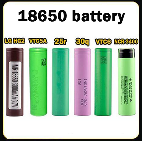 100% high quality hg2 30q VTC5 VTC6 25r NCR 18650 lithium Battery 3400mah 3000mah 2600mAh 2500mah battery for E cigarette mod Rechargable
100% high quality hg2 30q VTC5 VTC6 25r NCR 18650 lithium Battery 3400mah 3000mah 2600mAh 2500mah battery for E cigarette mod Rechargable