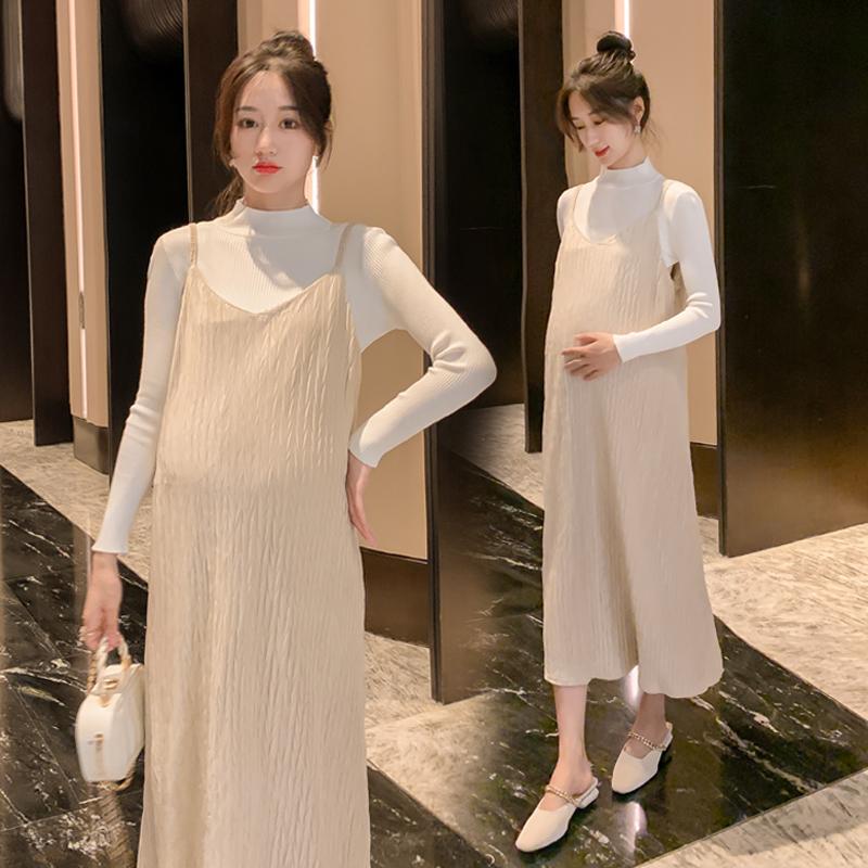 Maternity Dresses 9098# 2PCS/Set Chic Ins Long Dress Elegant A Line Slim Clothes For Pregnant Women 2022 Spring Pregnancy Clothing, White
Maternity Dresses 9098# 2PCS/Set Chic Ins Long Dress Elegant A Line Slim Clothes For Pregnant Women 2022 Spring Pregnancy Clothing, White