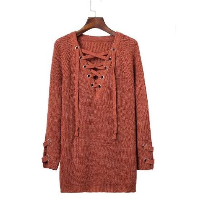 Autumn Christmas Sweater Pullovers Women Knitted Lace-up Sweaters Striped Bandage Knitwear Loose Casual Long Jumpers female 210607, Beige
Autumn Christmas Sweater Pullovers Women Knitted Lace-up Sweaters Striped Bandage Knitwear Loose Casual Long Jumpers female 210607, Beige