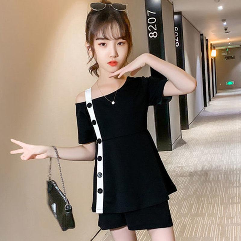 Clothing Sets Teens Girl Costumes Summer Fashion Clothes For Girls 2022 Kids Baby Short Sleeves T-shirts And Shorts Outfits, Am0189 black
Clothing Sets Teens Girl Costumes Summer Fashion Clothes For Girls 2022 Kids Baby Short Sleeves T-shirts And Shorts Outfits, Am0189 black