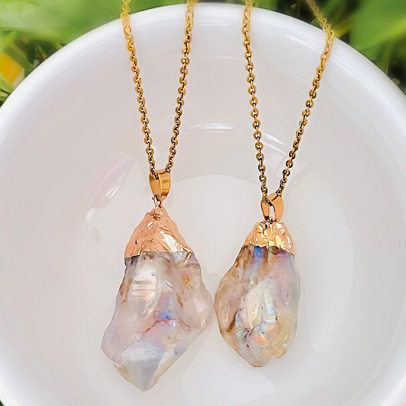 Chains 2021 Fashion Stainless Steel Necklace Natural Stone Irregular Geometry Pendant For Women And Men Jewelry Gifts
Chains 2021 Fashion Stainless Steel Necklace Natural Stone Irregular Geometry Pendant For Women And Men Jewelry Gifts