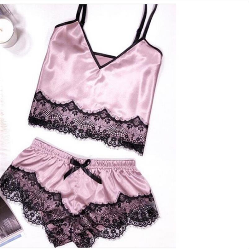 trendy fashion lace women sleepwear v neck pajamas shorts suit ice silk bow black embroidery nightgrown, Black;red
trendy fashion lace women sleepwear v neck pajamas shorts suit ice silk bow black embroidery nightgrown, Black;red