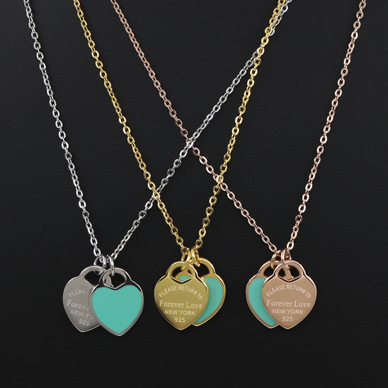 Wholesale Arrival Love Double Heart Enamel Ladie FOREVER LOVE Stainless Steel Necklace Drift Bottles Jewelry Gift For Women
Wholesale Arrival Love Double Heart Enamel Ladie FOREVER LOVE Stainless Steel Necklace Drift Bottles Jewelry Gift For Women