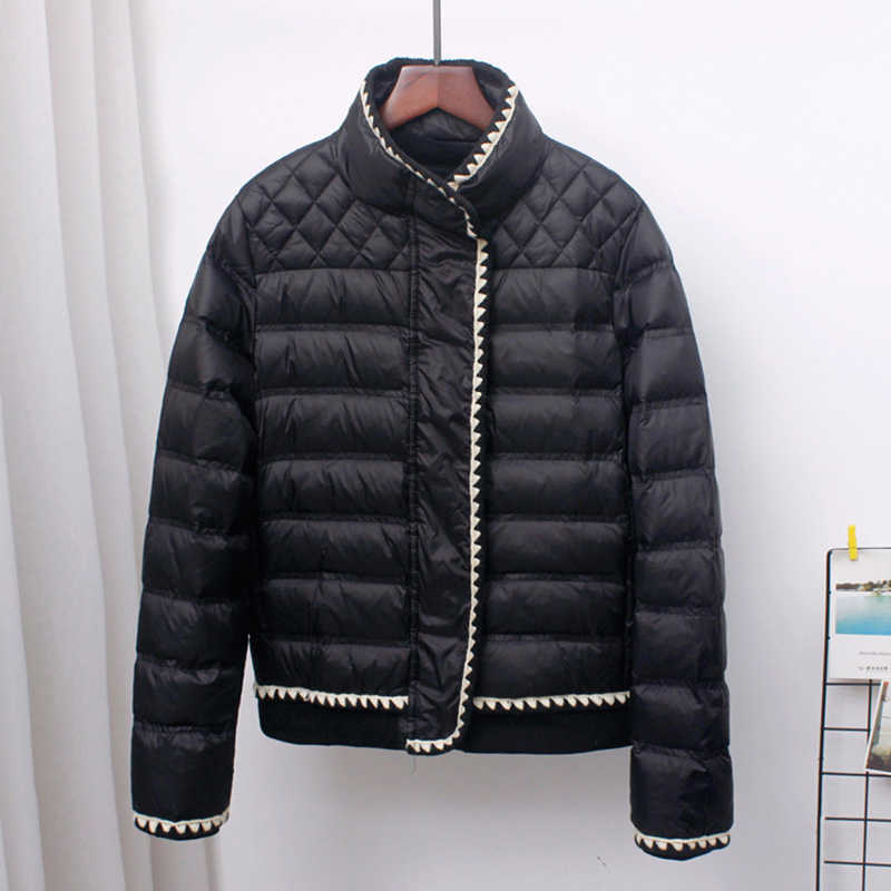 SEDUTMO Winter Fashion Duck Down Coat Women Slim Short Jackets Spring Ultra Light Casual Pocket Basic Parkas ED1493 211018