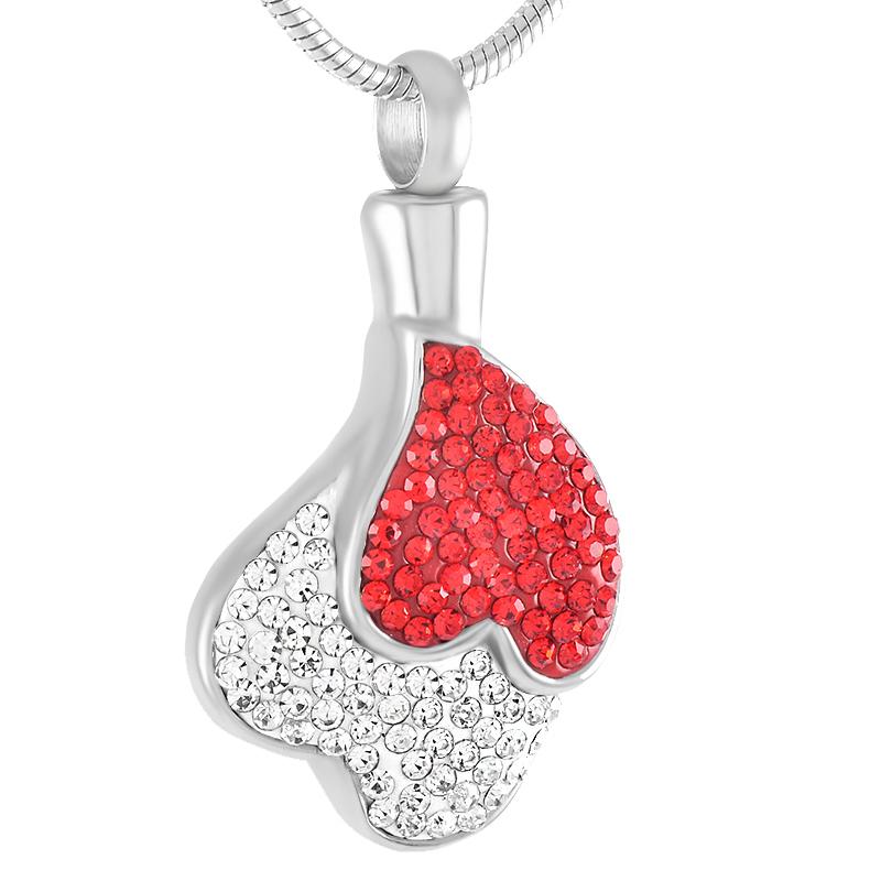 Pendant Necklaces IJD9324 Double Heart Design With Crystals Inlay Memorial Urn Necklace Women Accessories Fashion Jewelry For Ashes 
Pendant Necklaces IJD9324 Double Heart Design With Crystals Inlay Memorial Urn Necklace Women Accessories Fashion Jewelry For Ashes
