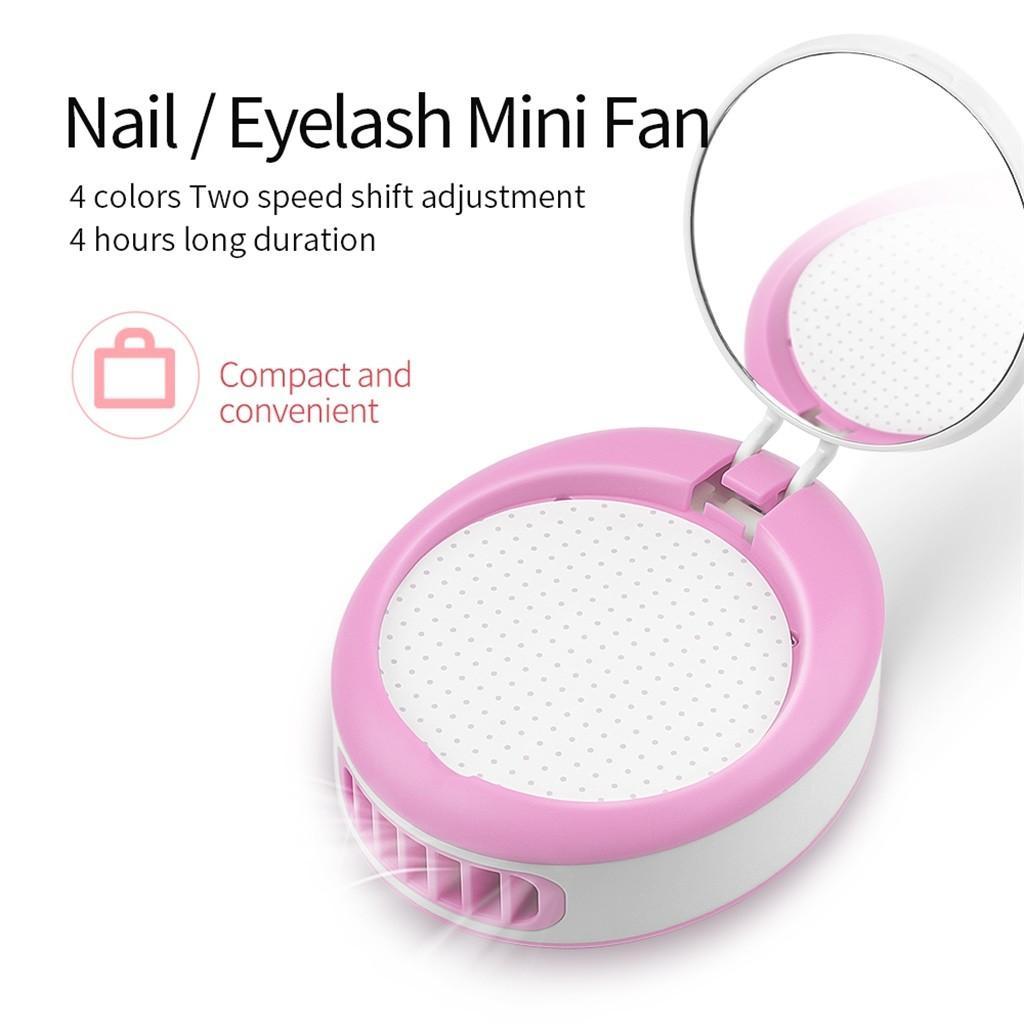 Fashion Mini portable Manicure Dryer Nail Polish Grafting Eyelash Multifunctional Makeup