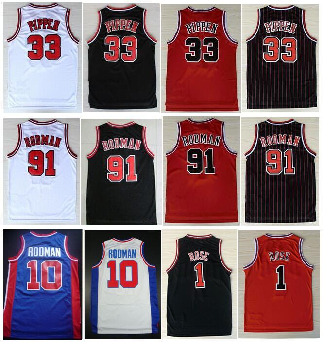 College Wears Embroidery 33# Scottie Pippen Shirt Red White Black Stripe 91# Dennis Rodman Jersey Mens Sports Shirts Jerseys Stitched S-XXL, C11
College Wears Embroidery 33# Scottie Pippen Shirt Red White Black Stripe 91# Dennis Rodman Jersey Mens Sports Shirts Jerseys Stitched S-XXL, C11
