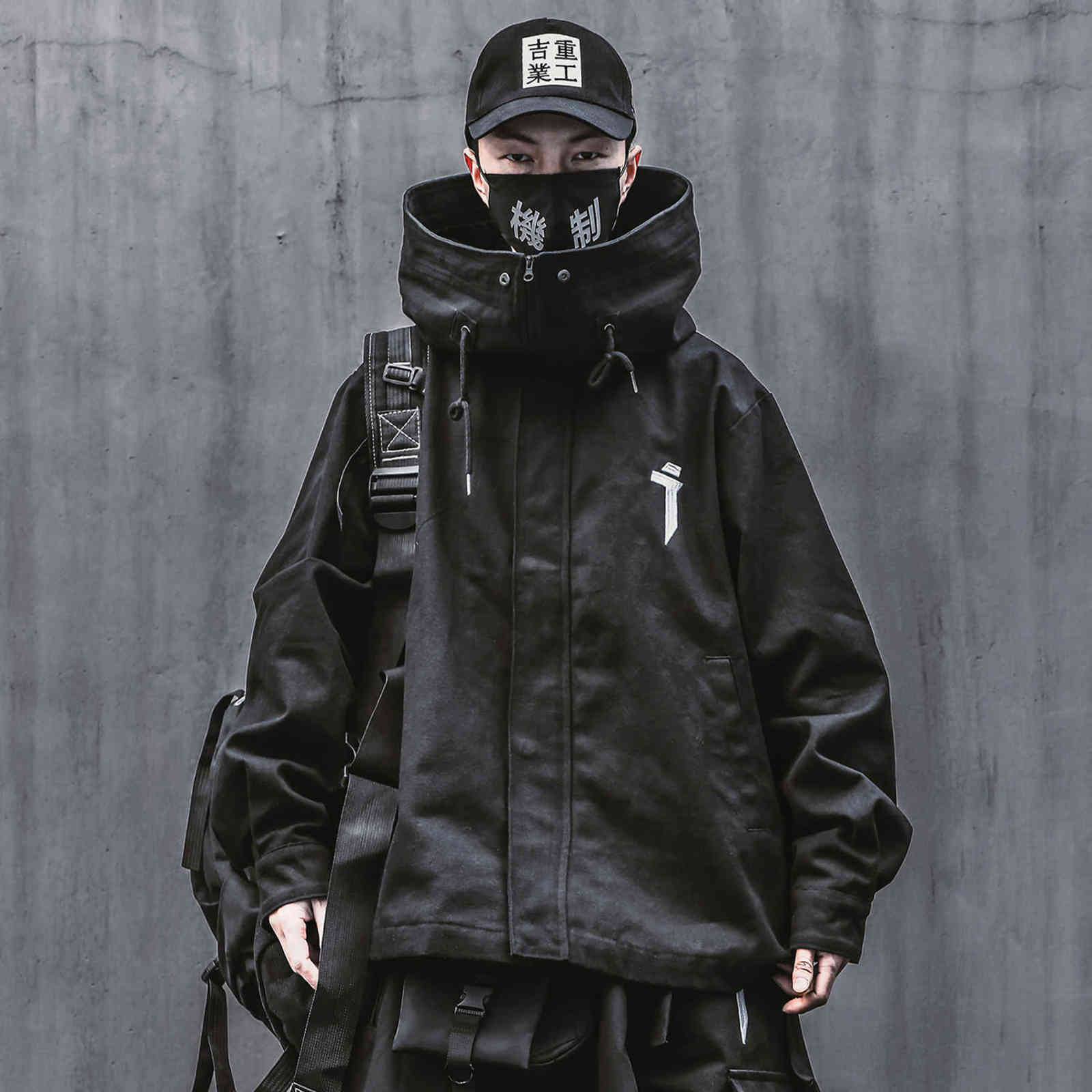 Techwear Jacket for Men Black Spring Japanese Streetwear Hooded Coat 211110, White
Techwear Jacket for Men Black Spring Japanese Streetwear Hooded Coat 211110, White