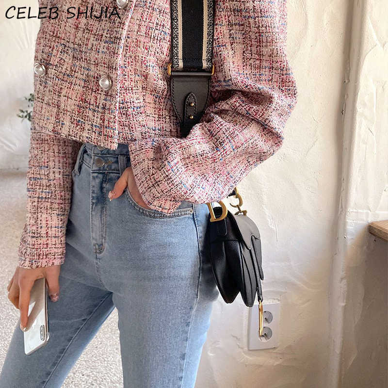 SHIJIA Chic Bell Denim Jeans Woman High Waisted Elastic Pants Light Blue Korean Clothes Street Flare Female 210922