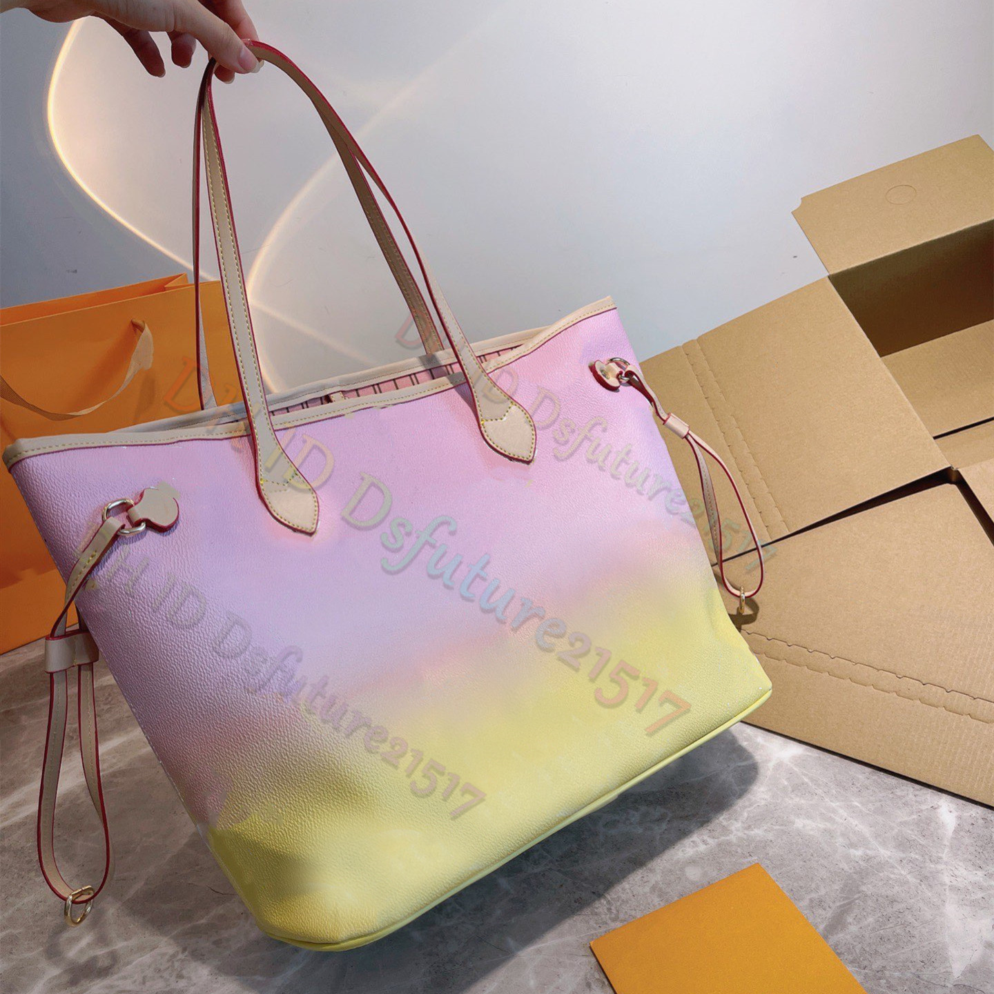 Women Classic Fashion Shopping Bags Summer Ocean Color Printed Totes 2021 Luxury Designers Bag Large Capacity Clutch Purses Top quality Hand
Women Classic Fashion Shopping Bags Summer Ocean Color Printed Totes 2021 Luxury Designers Bag Large Capacity Clutch Purses Top quality Hand