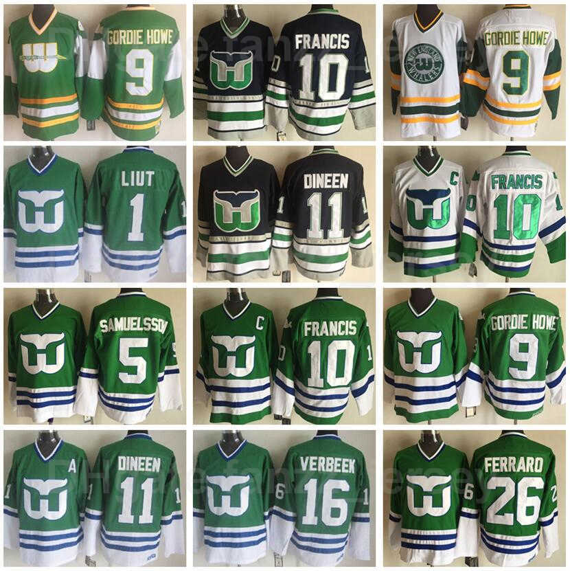 Vintage Hartford Whalers Retro Hockey 10 Ron Francis Jersey 1 Mike Liut 11 Kevin Dineen 16 Patrick Verbeek 26 Ray Ferraro Ulf Samuelsson, 9 white
Vintage Hartford Whalers Retro Hockey 10 Ron Francis Jersey 1 Mike Liut 11 Kevin Dineen 16 Patrick Verbeek 26 Ray Ferraro Ulf Samuelsson, 9 white