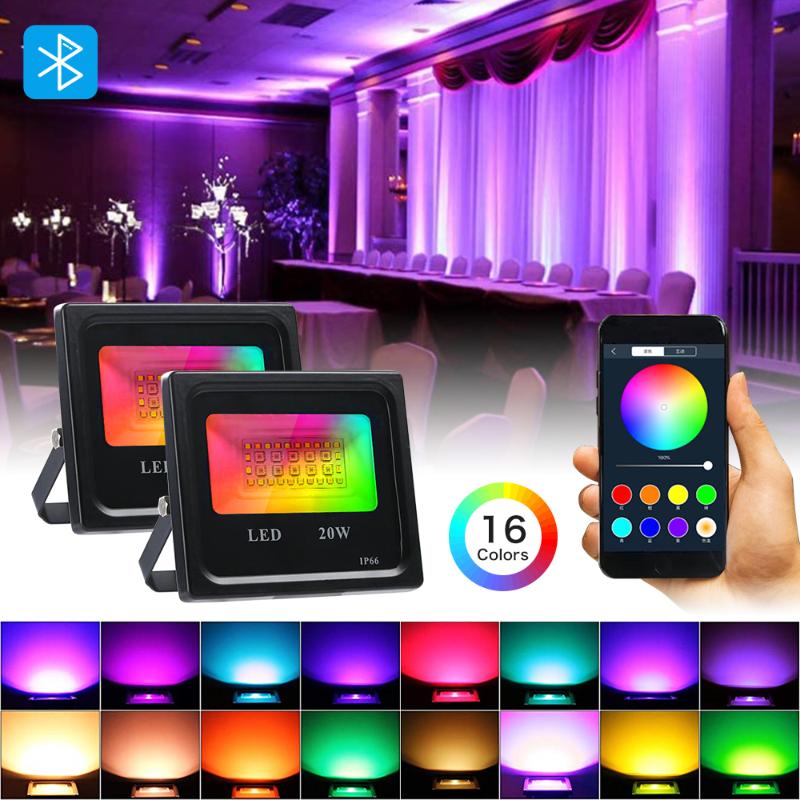 Bluetooth RGB Led Floodlight Reflector Projector Lamp With Color Change Smart Flood Lights Garden Lighting Light Floodlights
Bluetooth RGB Led Floodlight Reflector Projector Lamp With Color Change Smart Flood Lights Garden Lighting Light Floodlights