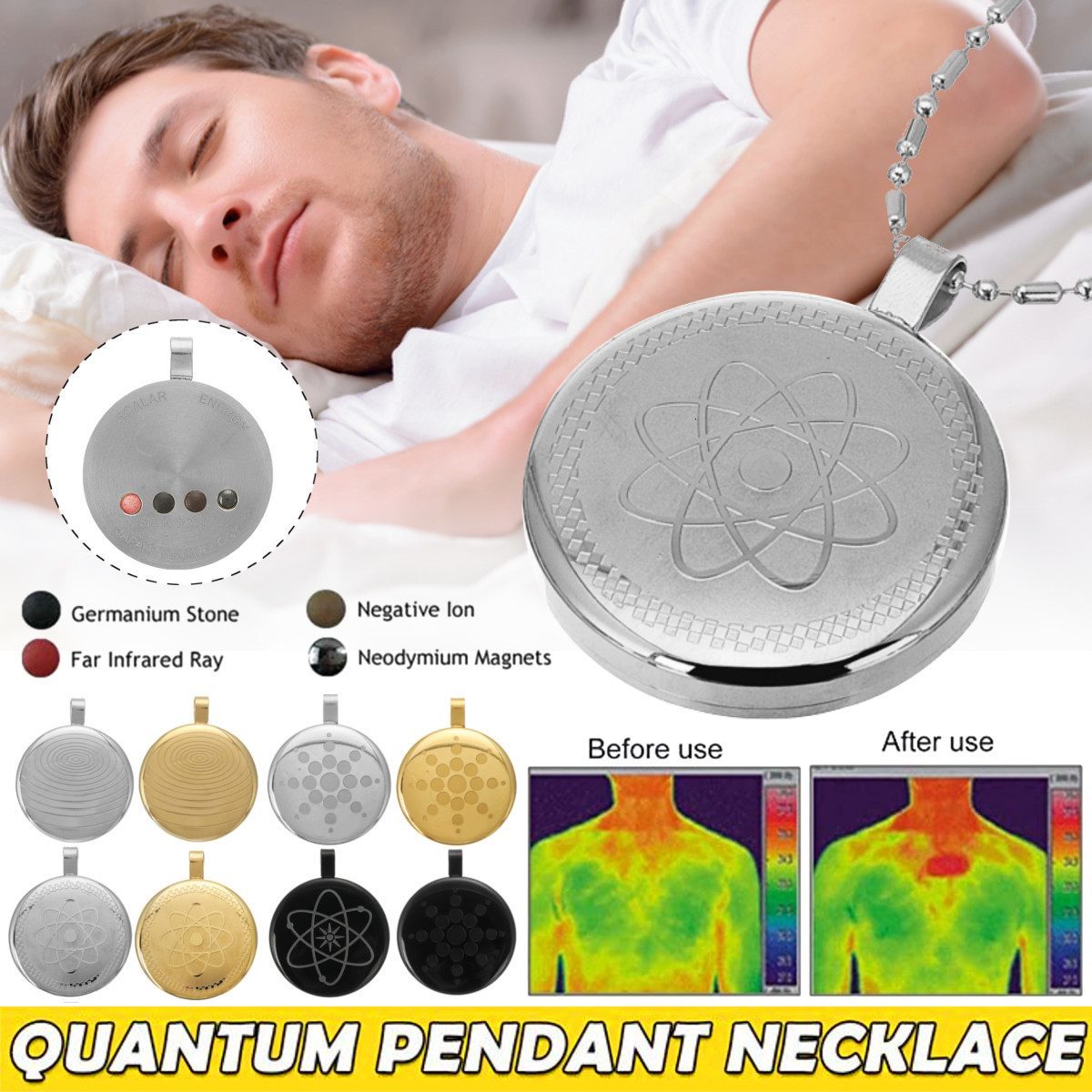Quantum Pendant Bio Disc Scalar Energy 2000cc Negative Ions Stainls Steel Chain Necklace Charms Powerful Calorie Gift, Silver
Quantum Pendant Bio Disc Scalar Energy 2000cc Negative Ions Stainls Steel Chain Necklace Charms Powerful Calorie Gift, Silver