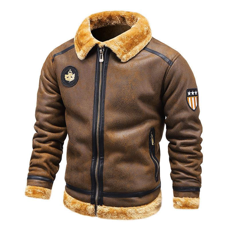 Men's Jackets Fashion Faux Fur Bomber And Coats Fleece Lined Thick Warm Suede Flight Pilot Parkas Outerwear Big Size, Black;brown
Men's Jackets Fashion Faux Fur Bomber And Coats Fleece Lined Thick Warm Suede Flight Pilot Parkas Outerwear Big Size, Black;brown