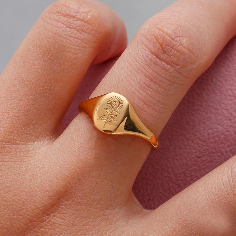 Wedding Rings Vintage Chunky Round Handmade Signet For Women Gold Color Flower Carving Statement Ring Cute Jewelry Wholesale, Slivery;golden
Wedding Rings Vintage Chunky Round Handmade Signet For Women Gold Color Flower Carving Statement Ring Cute Jewelry Wholesale, Slivery;golden