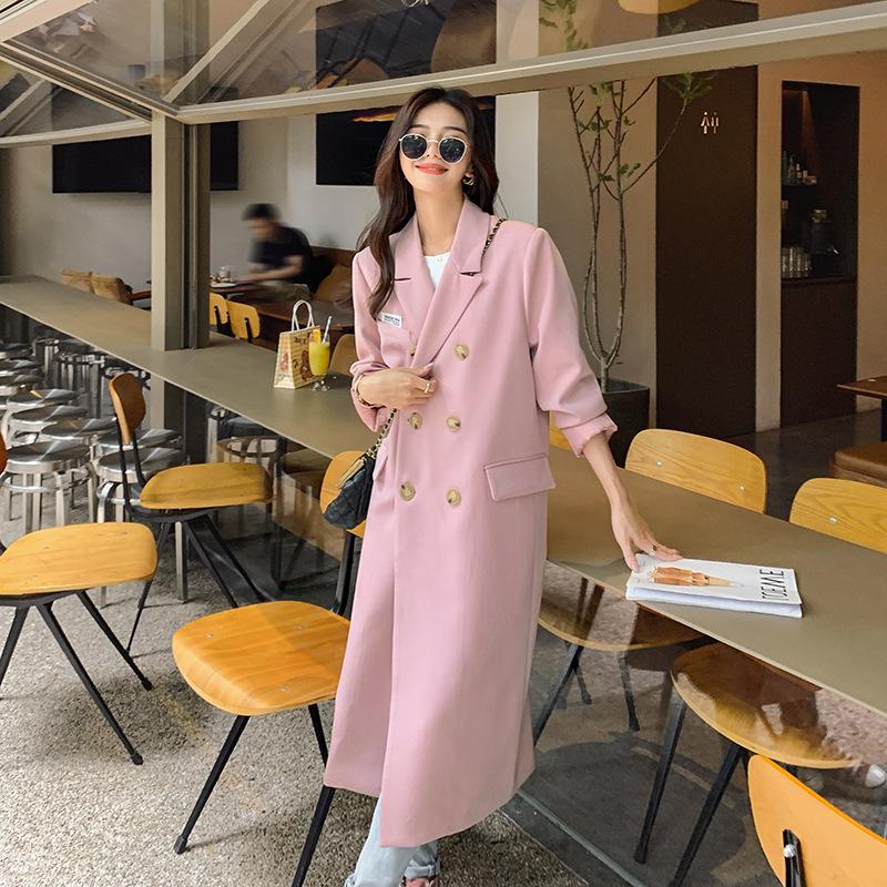 Women' Trench Coats Loose Coat Double-Breasted Lady Windbreaker Spring Fall Outerwear Pink
Women' Trench Coats Loose Coat Double-Breasted Lady Windbreaker Spring Fall Outerwear Pink