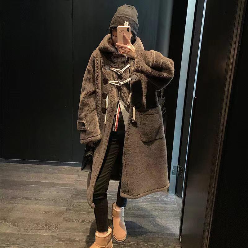 Women's Fur & Faux Women 2021 Winter Long Hooded Jacket Coat Female Thick Warm Oversized Casual Outerwear Ladies Lambswool Overcoat C576, Black
Women's Fur & Faux Women 2021 Winter Long Hooded Jacket Coat Female Thick Warm Oversized Casual Outerwear Ladies Lambswool Overcoat C576, Black