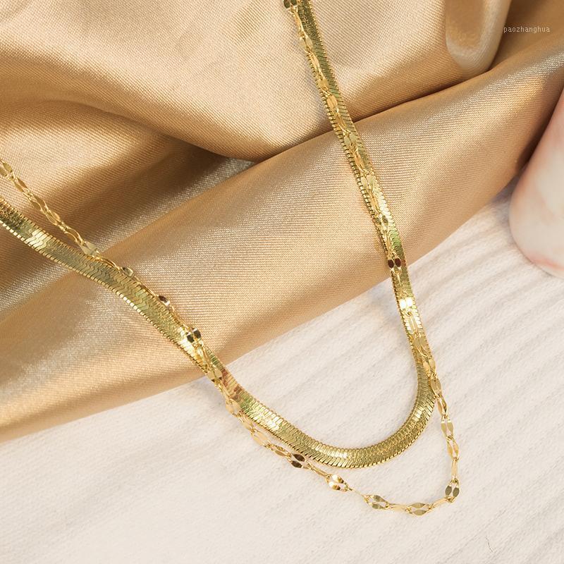 High Quality Double Layer Chain Minimalist Punk Rock Gold Aluminium Choker For Women Sweater Necklace Party Jewelry Gift Chains, Silver
High Quality Double Layer Chain Minimalist Punk Rock Gold Aluminium Choker For Women Sweater Necklace Party Jewelry Gift Chains, Silver