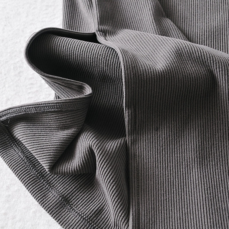 Long Sleeve Slit Cutout Round Neck Pullover Women's Dress Vintage Threaded Slim Hip-Knit Bottom Skirt Chic Female Dresses 210507