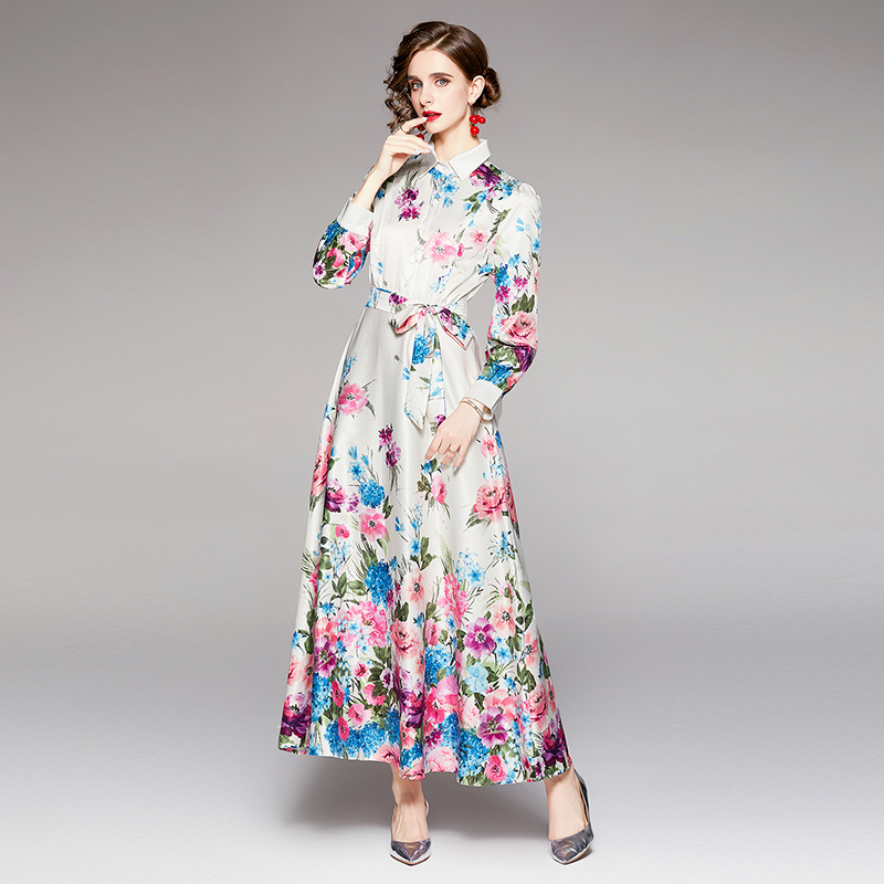 Luxury Designer Retro Floral Maxi Dress Long Sleeve Spring Autumn Runway Woman Clothes Printed Casual Dresses Holiday Party Office Fashion Slim Button Shirt Frocks
Luxury Designer Retro Floral Maxi Dress Long Sleeve Spring Autumn Runway Woman Clothes Printed Casual Dresses Holiday Party Office Fashion Slim Button Shirt Frocks
