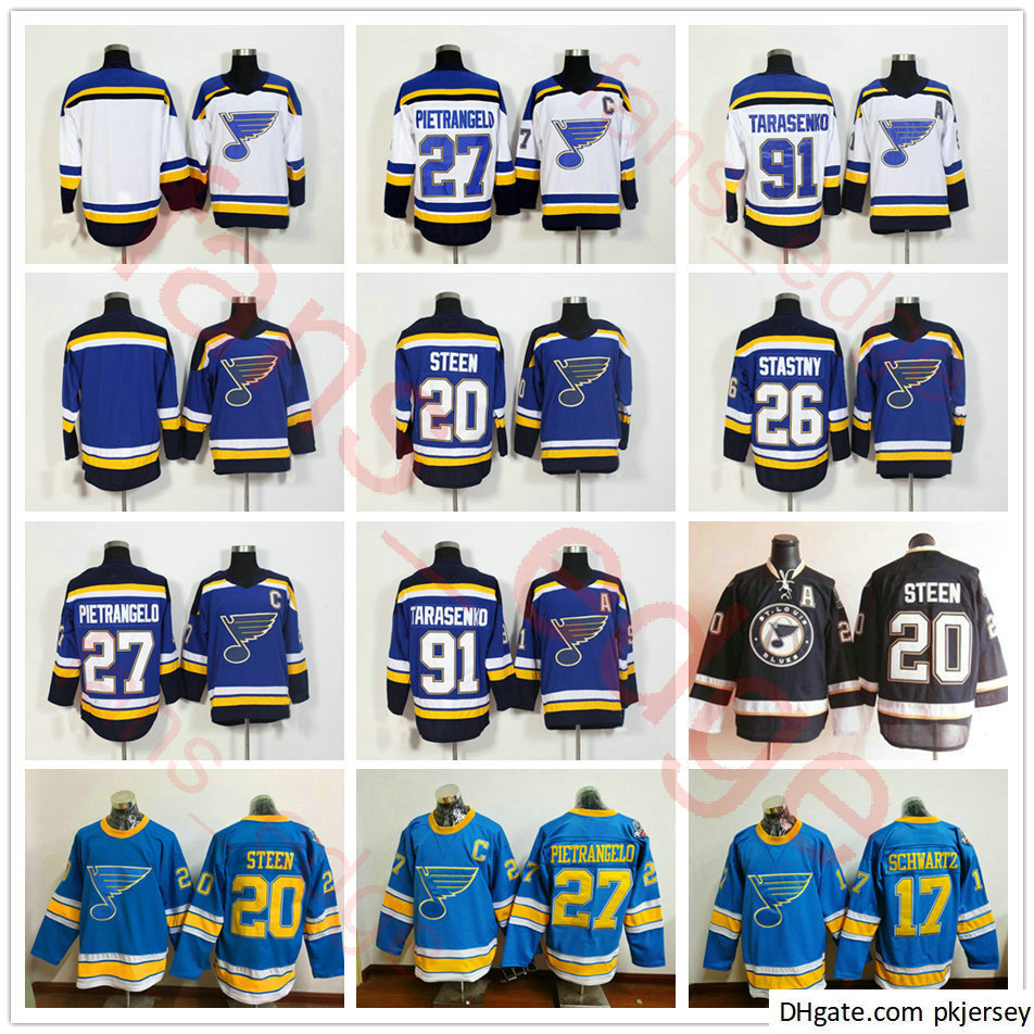 2018 New Season St. Louis Blues Hockey 27 Alex Pietrangelo 17 Jaden Schwartz 20 Alexander Steen 26 Paul Stastny 91 Vladimir Jersey, Black;red
2018 New Season St. Louis Blues Hockey 27 Alex Pietrangelo 17 Jaden Schwartz 20 Alexander Steen 26 Paul Stastny 91 Vladimir Jersey, Black;red