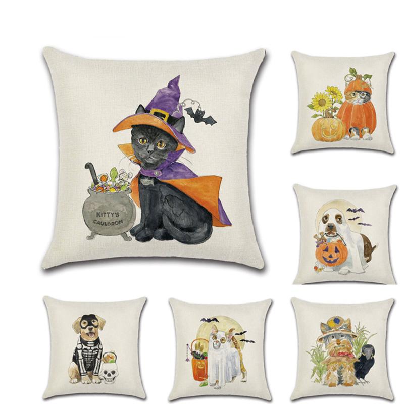 Cartoon Halloween Linen Cushion Cover Decorative Pillowcase Cute Animal 45*45cm Pillow Case Cushion/Decorative
Cartoon Halloween Linen Cushion Cover Decorative Pillowcase Cute Animal 45*45cm Pillow Case Cushion/Decorative