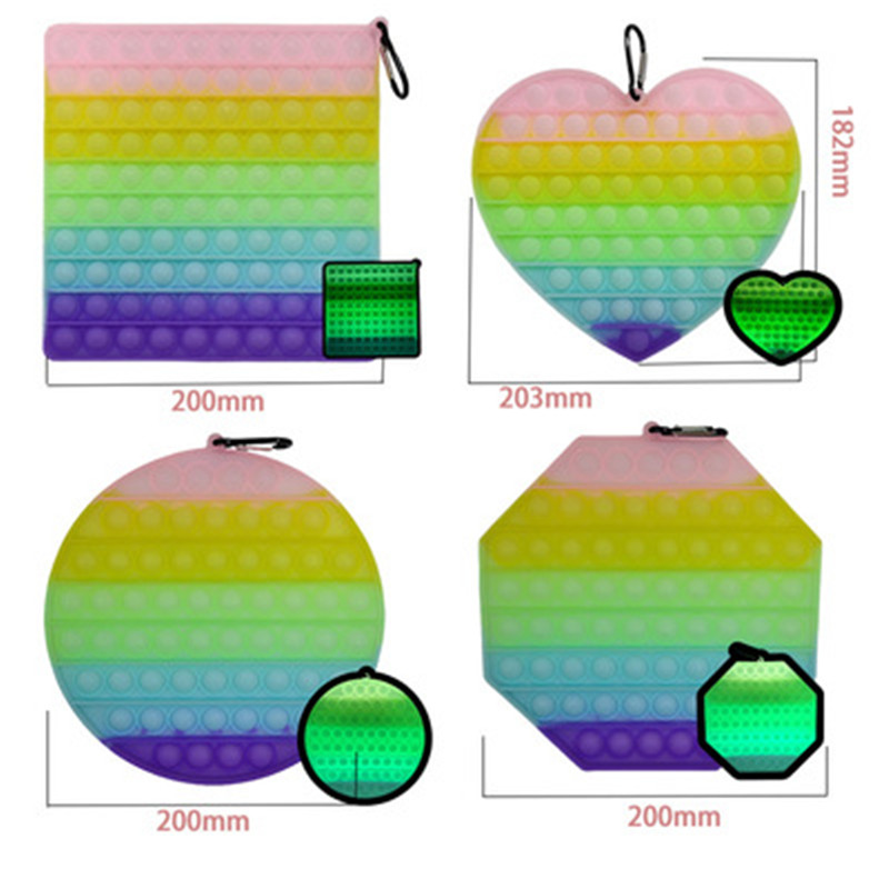 20CM Luminous Glow in Dark Pop Push It Bubble Fidget Toys Stress Relief Toy Antistress PopIt Soft Squishy Adult Kids Gift Anti Stress
20CM Luminous Glow in Dark Pop Push It Bubble Fidget Toys Stress Relief Toy Antistress PopIt Soft Squishy Adult Kids Gift Anti Stress