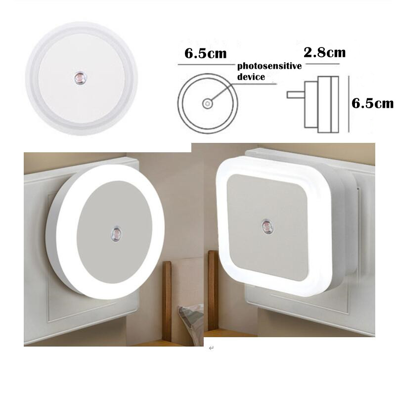 Led Night Light Children Sleeping Bedside Lamp Bedroom Room Lamp Plug In Electric Light Control Induction Night Light Dormitory Artifact