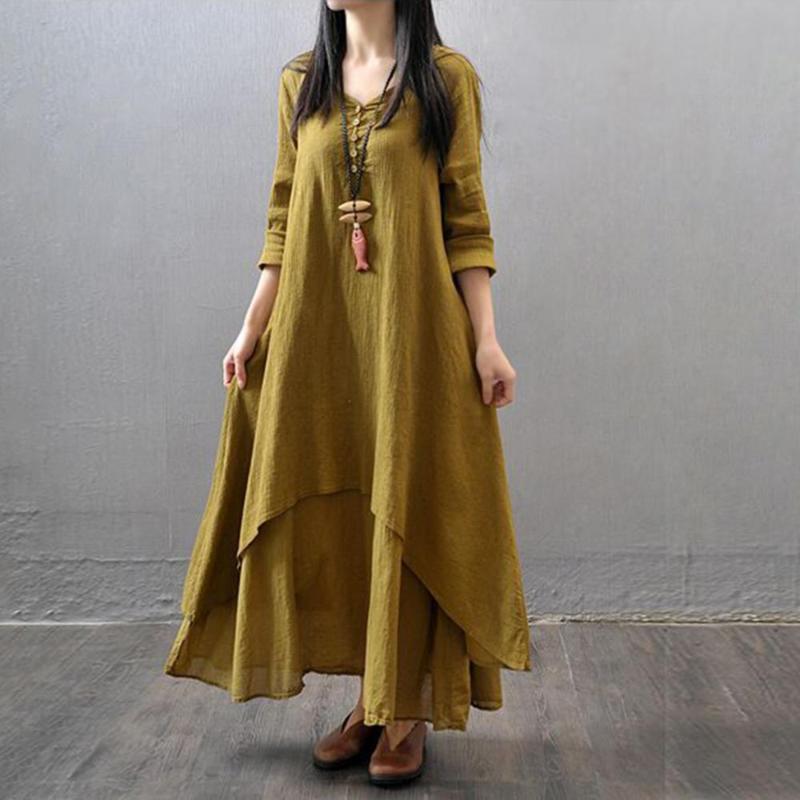 Casual Dresses Plus Size Oversized Women Solid Color Long Sleeve Baggy Loose Layered Maxi Dress, Black;gray
Casual Dresses Plus Size Oversized Women Solid Color Long Sleeve Baggy Loose Layered Maxi Dress, Black;gray
