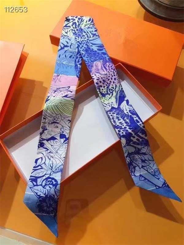 Wholesale Original fashion Beautiful Silk HANDBAG Headbands horse scarf women Top grade bag hair Bands 8x120cm