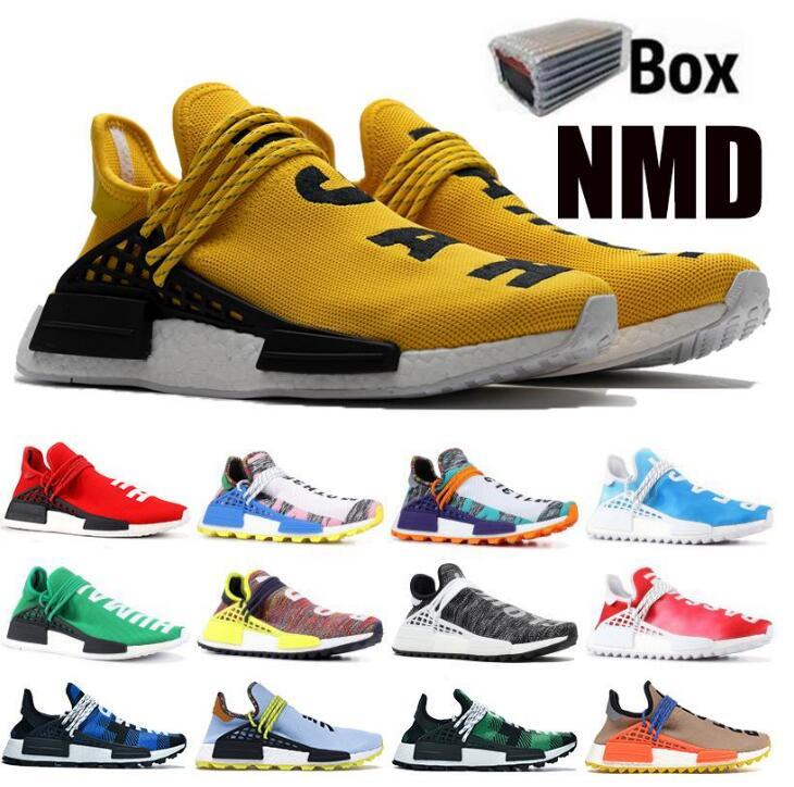 With Shoe Box NMD Pharrell Williams Solar Pack Mother BBC Black Yellow Mens Womens Human Race Running Shoes Pale Nude Nerd Cream Sneakers
With Shoe Box NMD Pharrell Williams Solar Pack Mother BBC Black Yellow Mens Womens Human Race Running Shoes Pale Nude Nerd Cream Sneakers