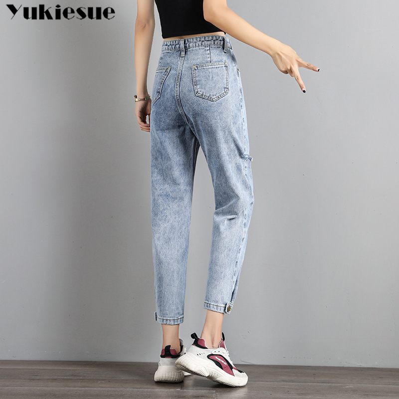 Slim harem Pants Vintage High Waist Jeans woman boyfriend ripped Womens Loose Cowboy jeans for women Plus size 210519, 185light blue hole
Slim harem Pants Vintage High Waist Jeans woman boyfriend ripped Womens Loose Cowboy jeans for women Plus size 210519, 185light blue hole