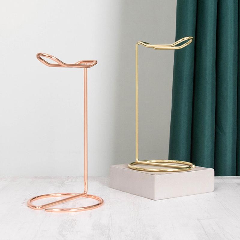 Cell Phone Mounts & Holders 40GD Desktop Headset Holder Headphone Stand For All Headsets Rose Gold Desk Decorative Ornemant Home