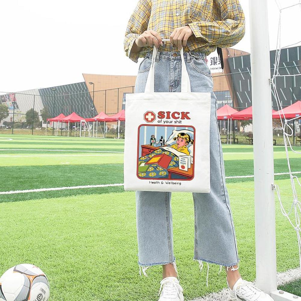 Blank Sublimation Handbag 35*40cm White DIY Canvas Tote Bag Classic Storage Bags Outdoor Portable Backpack FY4196 HT