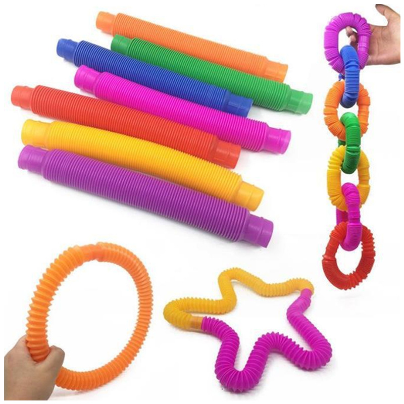 DIY Pop Tube Fidget Twist Sensory Toys Plastic Telescopic Bellows Decompression Children to Vent Toy Party Favor Squeeze Elastic Stretch Dra
DIY Pop Tube Fidget Twist Sensory Toys Plastic Telescopic Bellows Decompression Children to Vent Toy Party Favor Squeeze Elastic Stretch Dra