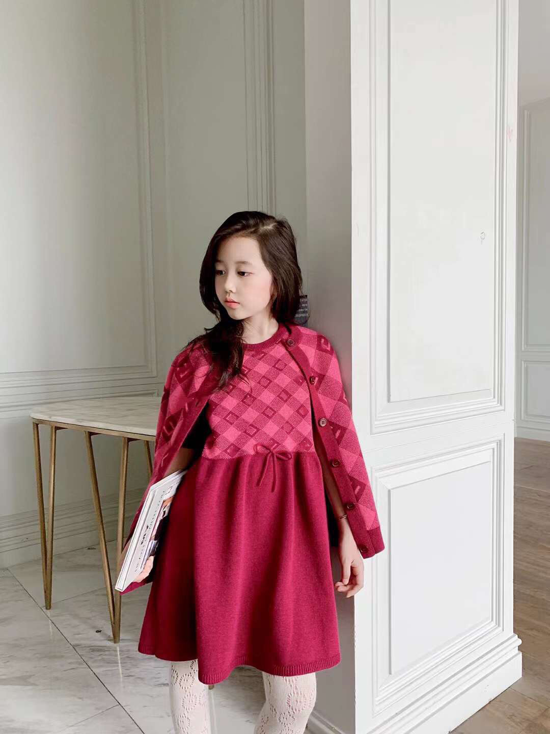 Kids Girls Sweater Dress +Cardigan 2pcs/sets Autumn Winter Baby Girl Knitting Dresses Clothes Christmas Suits, White
Kids Girls Sweater Dress +Cardigan 2pcs/sets Autumn Winter Baby Girl Knitting Dresses Clothes Christmas Suits, White