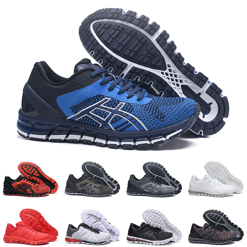 Asices 360 GEL-Quantum Asic Running Sports Shoes Black Blue Mens Women Triple Red Mesh Top Quality Gel Quantum Outdoor Jogging Walking 36-45, C 40-45