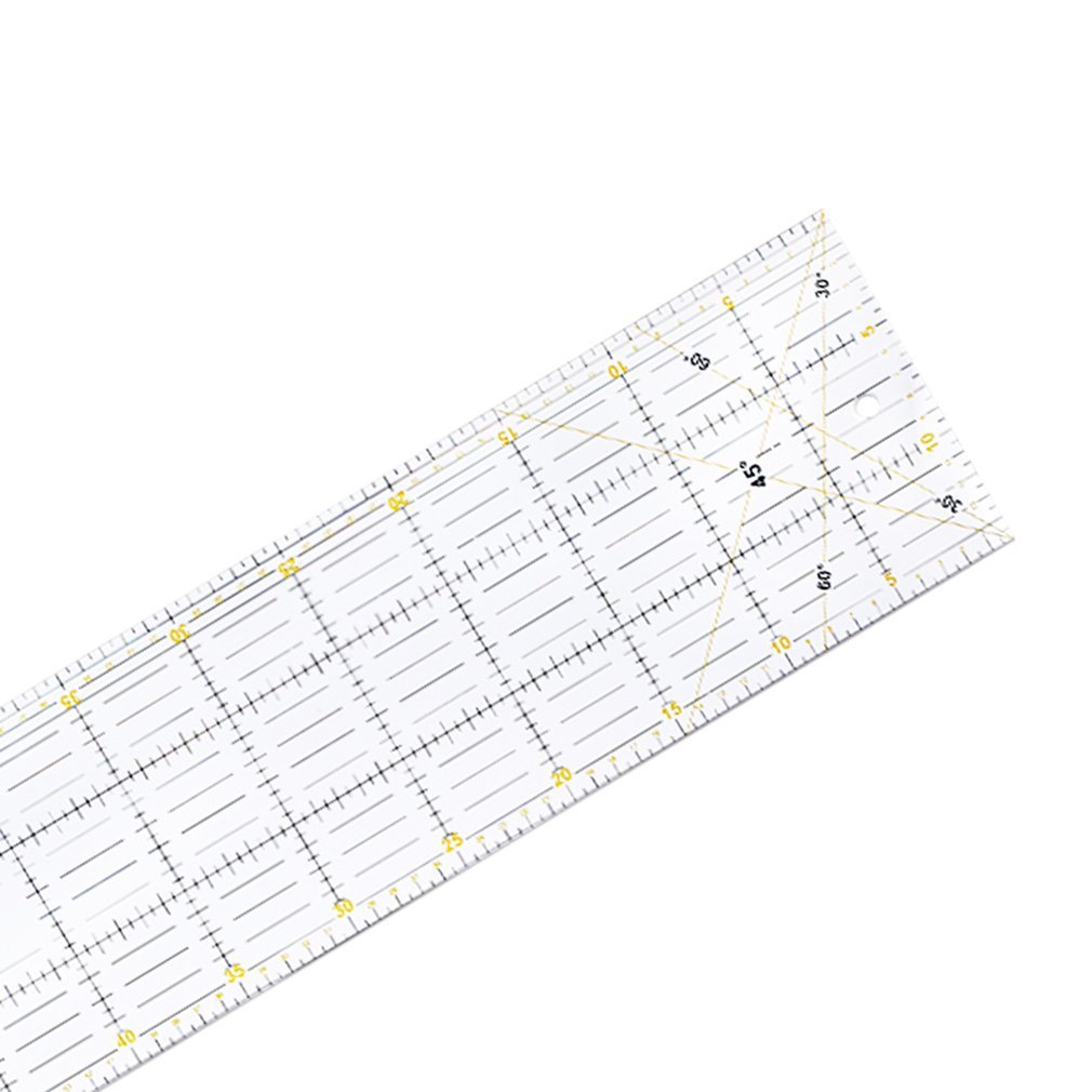 Patchwork Linear Cutting Special Army 60Cm X 15Cm Thick 3mm Hand Two-Color Right-Eyed Ruler