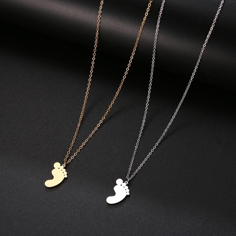 Chains Necklace Women Footprints Necklaces Woman Jewelry Ladies Design Unisex Pendant Silver Color Trendy Stainless Steel Naszyjnik
Chains Necklace Women Footprints Necklaces Woman Jewelry Ladies Design Unisex Pendant Silver Color Trendy Stainless Steel Naszyjnik