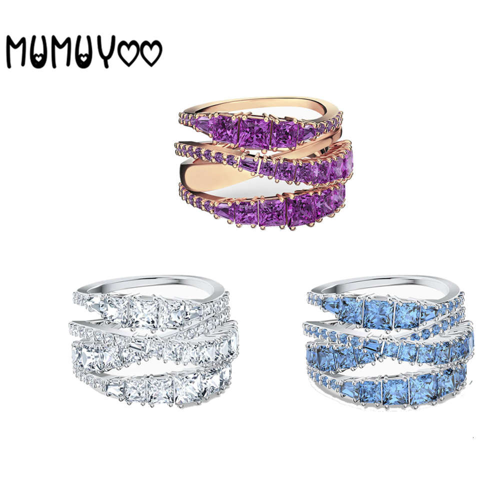 Fashion Jewelry Ring High Quality Swa, Charm Spiral Twisted Crystal Ring, Romantic Poison for Women with Multi-Layer, Silver
Fashion Jewelry Ring High Quality Swa, Charm Spiral Twisted Crystal Ring, Romantic Poison for Women with Multi-Layer, Silver